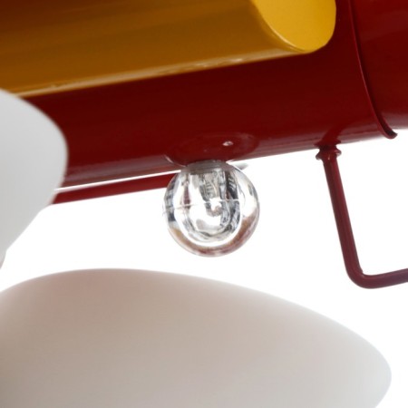 Lamp "Red Aircraft" 5x40W E14 Red 63x63x70 cm Bayerlux-4