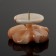Summary "Margarita" with a stone cup, 4.5x6 cm, selenite