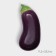 Ceramic eggplant plate, deep, purple, 25.5 cm, 1 variety, Iran