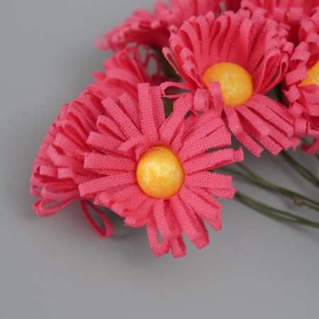 Decorative flower for creativity "chamomile" fuchsia-2