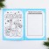 New Year. Fruster A5, 8 sheets "Unicorn"