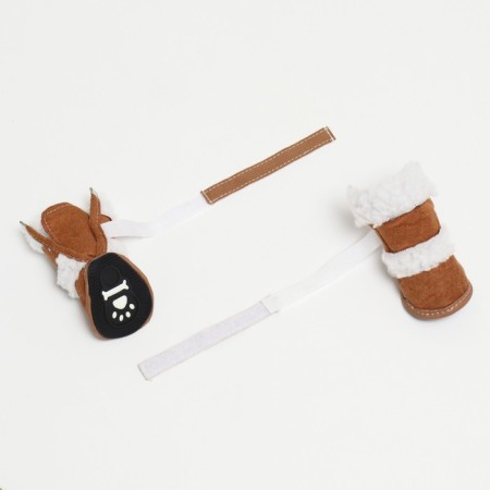 UNT shoes, set 4 pcs, size 4 (sole 6.5 x 4.7 cm), brown-3