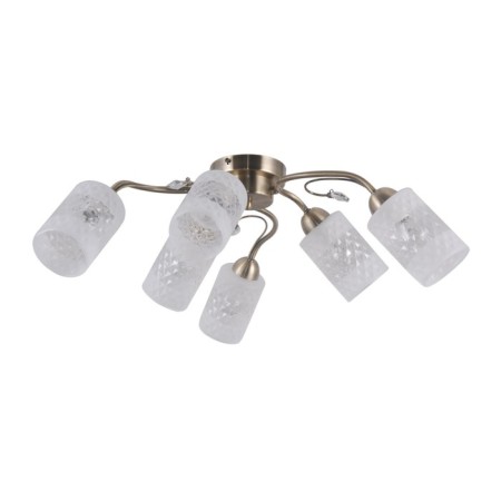 Economic light lamp 68700/6AB CL, E14 6x40W, bronze color