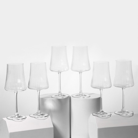 A set of glass glasses for the wine "Extra", 460 ml, 6 pcs
