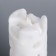 Candle-cylinder "openwork", 6x15 cm, white with a whip