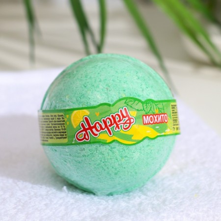Happy Mohito bath bomb, 130 g