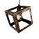 Bayerlux suspension lamp Bayerlux "Cube" 1x40W E27 black and gold 16x16x16-116 cm