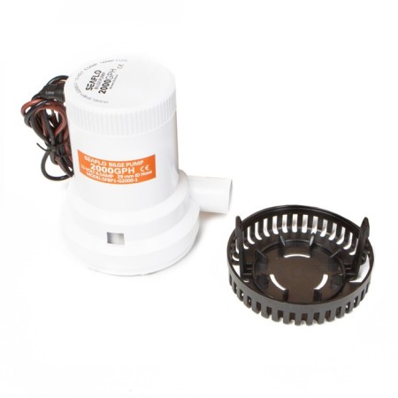 Distributive pump SEAFLO SFBP1-G2000-01 hold, electric, under the pipe 29 mm, 12V