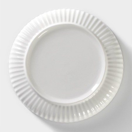 Poramic dessert “Illusion”, D = 18 cm, white and gray color-3