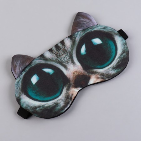 Mask for sleep "Kisa", 19 × 11 cm, elastic band is single, multi -colored-2