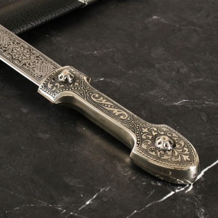 Caucasian dagger, souvenir "Irbis" leather, melchior-1
