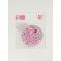 Folding mirror "flowers", d = 7.2 cm, with an increase, pink color