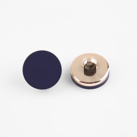 A set of plastic buttons on the leg, d = 15 mm, 10 pcs, matte, blue color-2