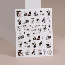Nail stickers 10.2*8cm Japanese style CA-828 CAP CAF