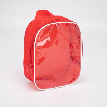 Cosmetic bag with lightning, with a pen, red color-1