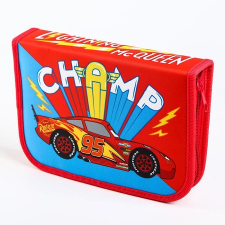 Penal frame, 1 section, 140x210x40 mm, folding pocket, fabric, cars-3