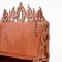 Decorative shelf, walnut, 58x46x25 cm