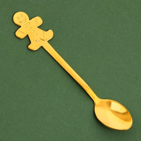 A spoon with a molding pen "Happy New Year!", 13 x 2.5 cm-1