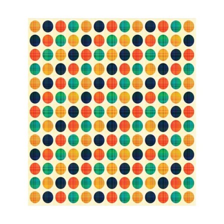 Set of napkins for setting the table "Color combination with circles", rectangular, size 32x46 cm, 4 pcs-2