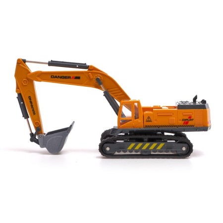Metal Excavator "StroyTechnics", movable parts, with plastic elements-1