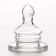 A nipple for a bottle, +0Met., Slow flow, orthodontic, classic throat 35mm.