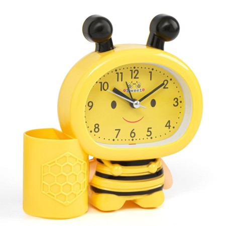 Alarmade "Bee", with a pencil, discrete move, D-9 cm, 14.5 x 14 cm, yellow-2