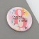 The sunset magnet “Happiness begins with you”, Diam. 5 cm