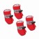 Dog boots "comfort" with weighting, set 4 pcs, size 3 (4, 5 x 3, 5 cm), red