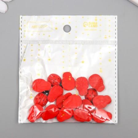 Decor for creativity wood "ladybugs" (set of 18 pcs) 1.9x1.4 cm-7
