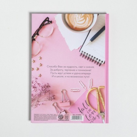 Gift set "Best Teacher": A5 Diary, 80 sheets, thermostatic 350 ml-5