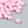 Plastic beads "Direct pink" glossy set 25 grams d = 0.8 cm