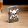 Electronic lighter "Skull in fire", arc, usb, 1.4 x 4 x 5.5 cm, black