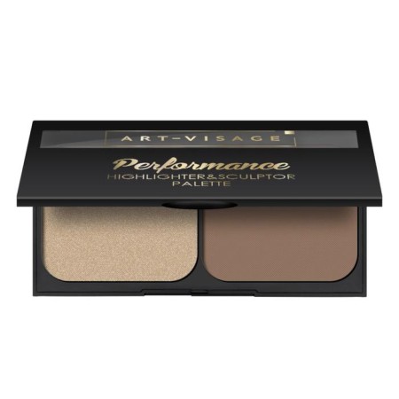 Palette of compact highlighter and sculptor Art-Visage Performance 02-1