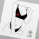 Tattoo on the body black-red "female body" 6x6 cm