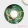 Service Porcelain Tea shade "Malachite box", 12 items: 6 cups 250 ml, 6 saucer d = 15 cm, green color