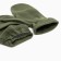 Men's mittens with a folding top of fleece, khaki color