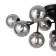 Ceiling light MayToni Mod545CL-12B, 12XG9, 28W, 60x60x20 cm, black color