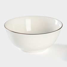Porcelain “Golden Line”, 240 ml, D = 10.5 cm, white color