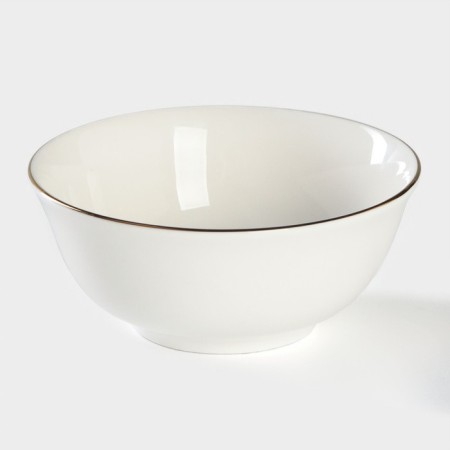 Porcelain “Golden Line”, 240 ml, D = 10.5 cm, white color