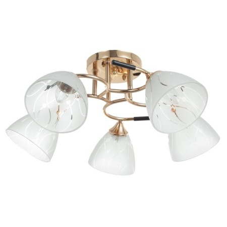 Luisa chandelier 5x60W E27 Gold 55x55x24cm