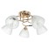 Luisa chandelier 5x60W E27 Gold 55x55x24cm