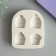 Mold Silicon "Pies" 4 items 1.2x6.5x8 cm
