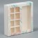 Box for 8 sweets and chocolate with cells, confectionery packaging, “fluid” 18 x 18 x 4 cm