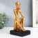 Polystone souvenir "Man in the cap. Reflections" gold 12x9x23 cm