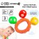 Rattle - bracelet "on the handle", 3 balls, color mix