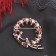 Brooch "Butterflies in a pearl wreath", the color is white in pink gold