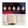 Watercolor paints, pearl, + brush, in a plastic box, 5 colors