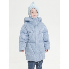 Coat for girls, height 116 cm, gray color
