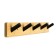 Hangers with five hooks Cappio VC106, black color