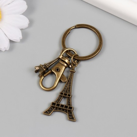 Trick Metal with a carbine "Eiffel Tower" Bronze 7.5 cm-2